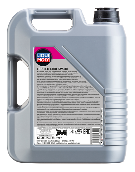LIQUI MOLY TOP TEC 4400 5W-30 5L