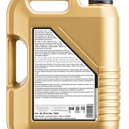 LIQUI MOLY 10W-40 LEİCHTLAUF 5L