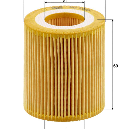 MANN YAĞ FİLTRESİ HU7002z