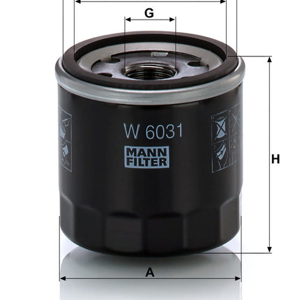 MANN YAĞ FİLTRESİ "W6031"