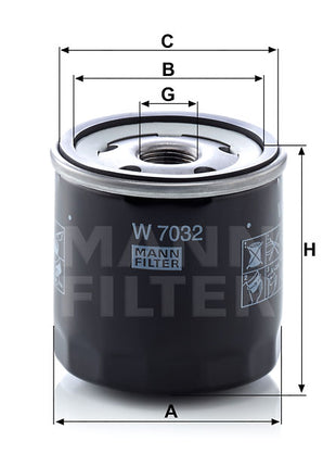 MANN YAĞ FİLTRESİ W7032