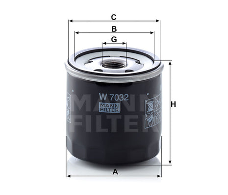 MANN YAĞ FİLTRESİ W7032