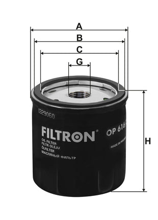 FİLTRON YAĞ FİLTRESİ OP616/3