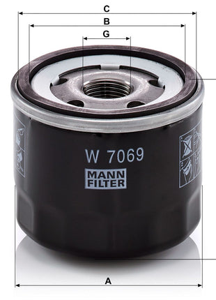 MANN YAĞ FİLTRESİ W7069