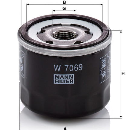 MANN YAĞ FİLTRESİ W7069