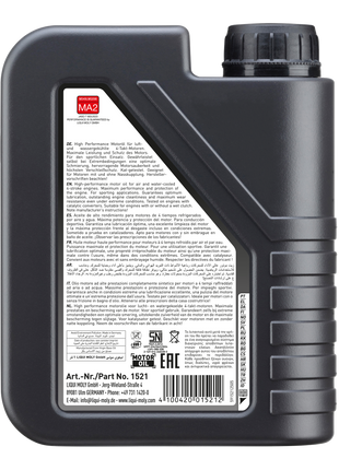 LIQUI MOLY MOTOSİKLET 4T 10W-40 STREET 1L