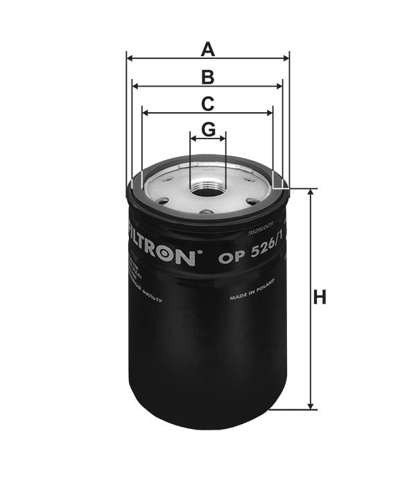 FİLTRON YAĞ FİLTRESİ OP526/1