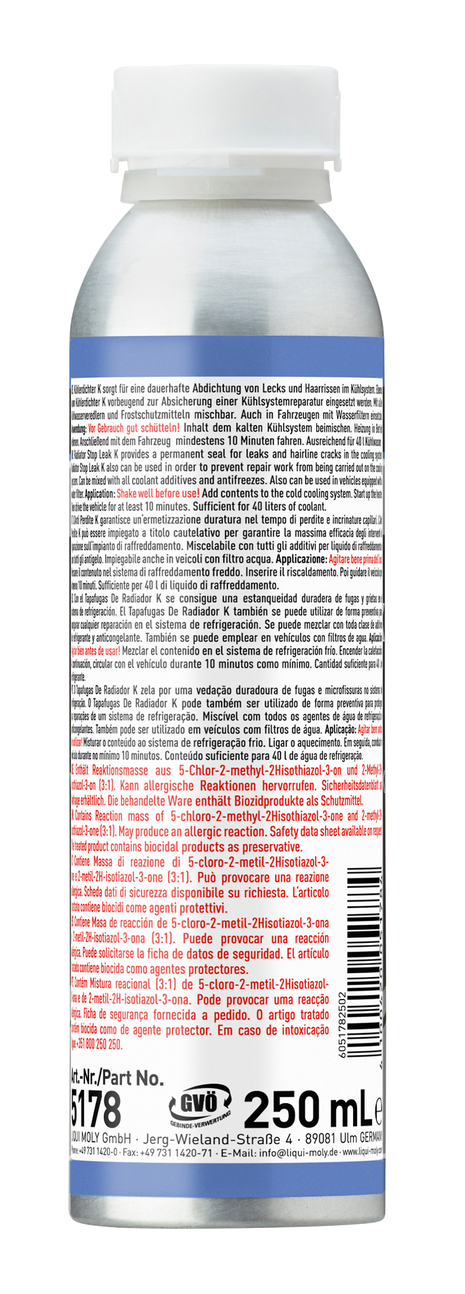 LIQUI MOLY RADYATÖR SIZINTI ÖNLEYİCİ- YENİ 250ML