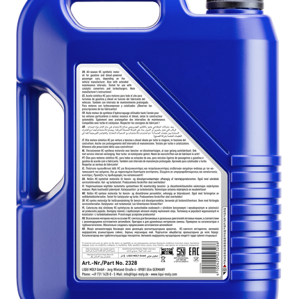 LIQUI MOLY 5W-40 LEİCHTLAUF 5L