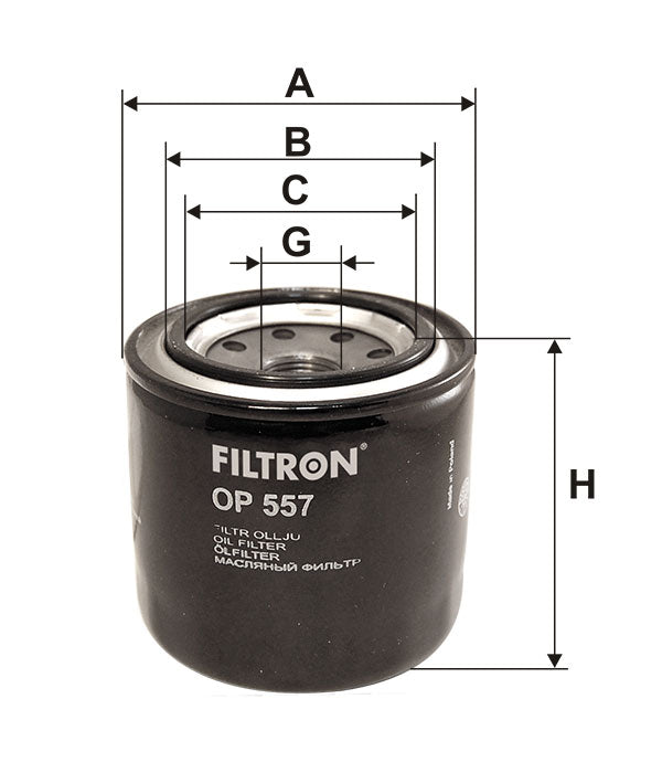 FİLTRON YAĞ FİLTRESİ OP557