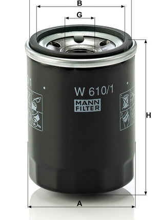 MANN YAĞ FİLTRESİ W610/1