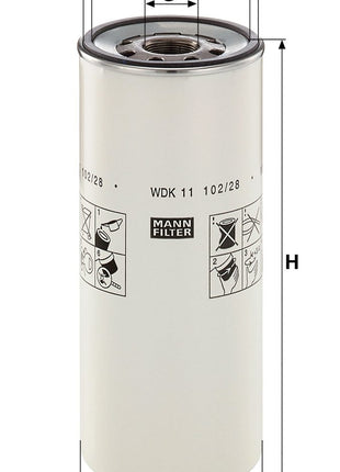 MANN YAKIT FİLTRESİ WDK11102/28
