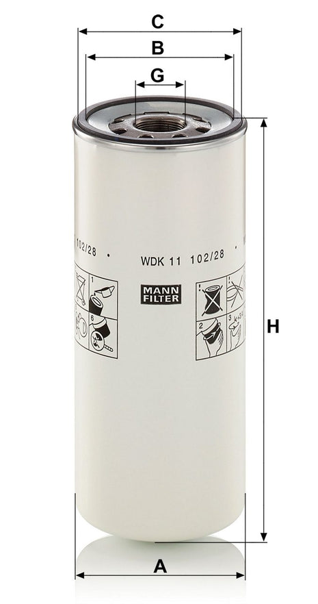 MANN YAKIT FİLTRESİ WDK11102/28