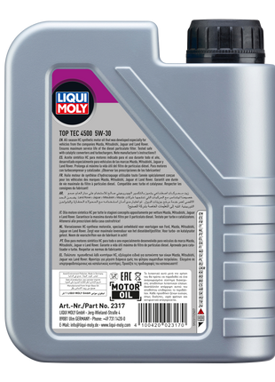 LIQUI MOLY TOP TEC 4500 5W-30 1L