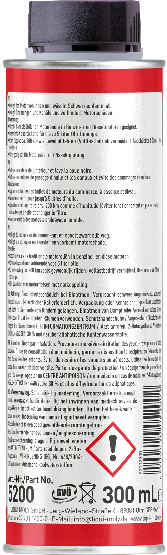 LIQUI MOLY YAĞ ÇAMURU TEMİZLİĞİ 300ML