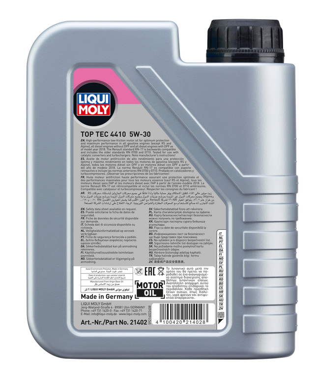 LIQUI MOLY 5W-30 TOP TEC 4410 1L