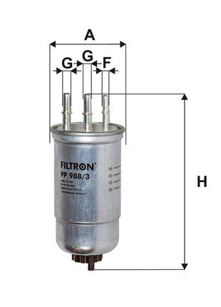 FİLTRON YAKIT FİLTRESİ PP988/3