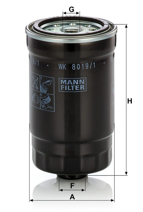 MANN YAKIT FİLTRESİ WK8019/1