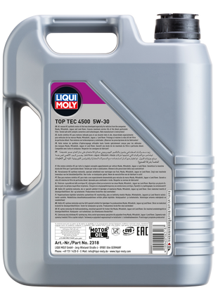 LIQUI MOLY TOP TEC 4500 5W-30 5L