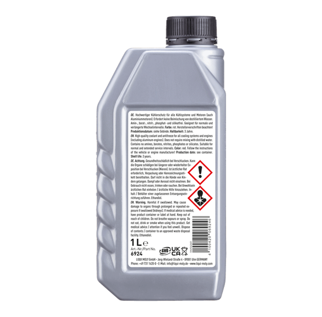 LIQUI MOLY COOLANT & ANTIFREEZE READY MIX RAF 12+ 1L