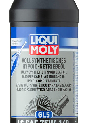 LIQUI MOLY FULLY SYNTHETIC HYPOID GEAR OIL (GL5) LS SAE 75W-140 1L