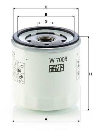 MANN YAĞ FİLTRESİ W7008