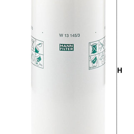MANN YAĞ FİLTRESİ ENDÜSTRİYEL "W13145/3"