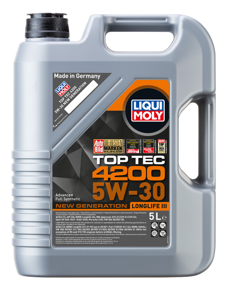 LIQUI MOLY TOP TEC 4200 5W-30 NEW GENERATION 5L