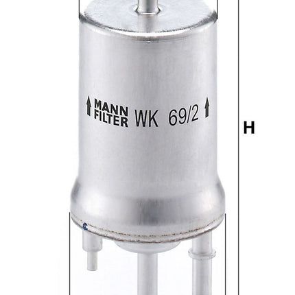 MANN YAKIT FİLTRESİ WK69/2