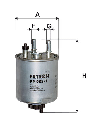 FİLTRON YAKIT FİLTRESİ PP988/1