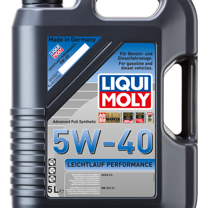 LIQUI MOLY 5W-40 MOTOR YAĞI LEİCHTLAUF PERFORMANCE 5L