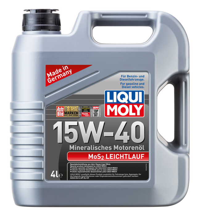 LIQUI MOLY 15W-40 LEICHTLAUF MOS2 4L