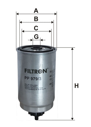 FİLTRON YAKIT FİLTRESİ PP979/3