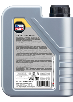 LIQUI MOLY TOP TEC 4100 5W-40 1L