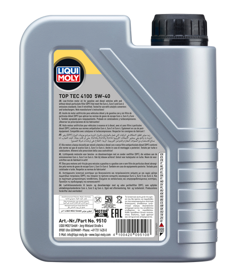 LIQUI MOLY TOP TEC 4100 5W-40 1L