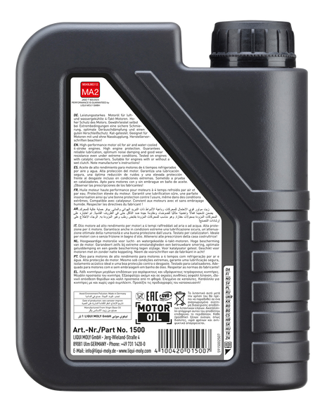 LIQUI MOLY MOTOSİKLET 20W-50 4T STREET 1L