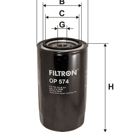 FİLTRON YAĞ FİLTRESİ OP574