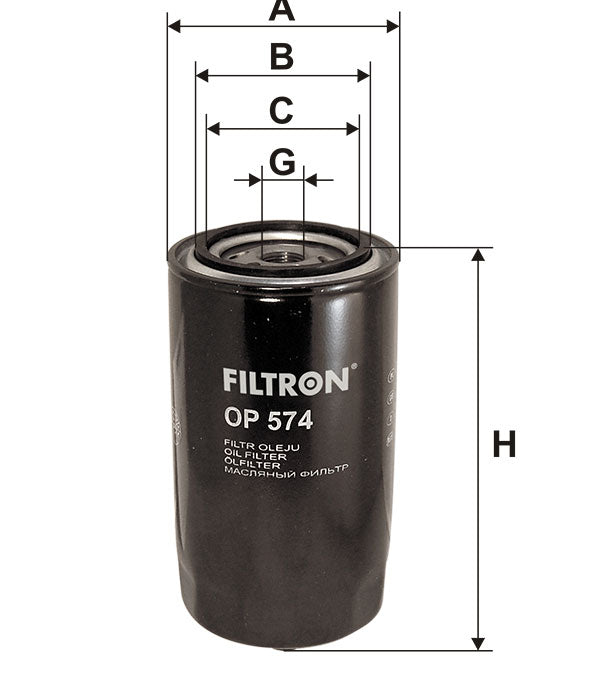 FİLTRON YAĞ FİLTRESİ OP574