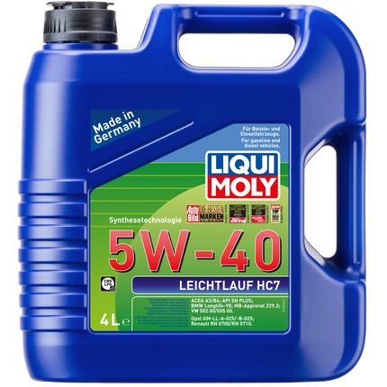 LIQUI MOLY 5W-40 LEİCHTLAUF HC7 4L