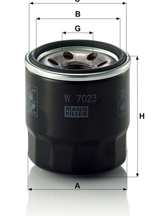 MANN YAĞ FİLTRESİ W7023