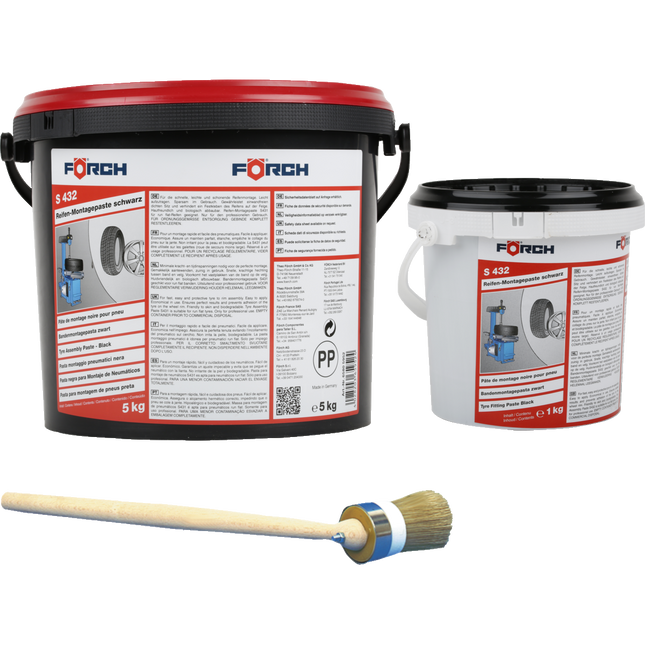 FÖRCH LASTİK MONTAJ PASTASI SİYAH S432 5KG