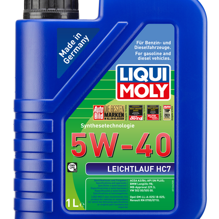 LIQUI MOLY 5W-40 LEİCHTLAUF HC7 1L