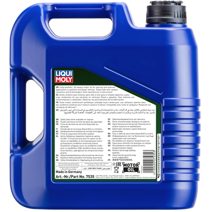 LIQUI MOLY 10W-60 SYNTHOİL RACE TECH GT1 4L