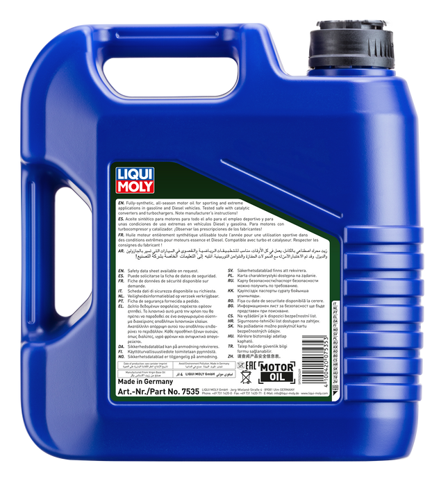 LIQUI MOLY 10W-60 SYNTHOİL RACE TECH GT1 4L