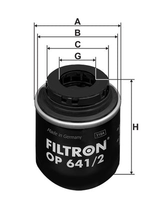 FİLTRON YAĞ FİLTRESİ OP641/2