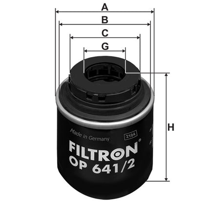 FİLTRON YAĞ FİLTRESİ OP641/2