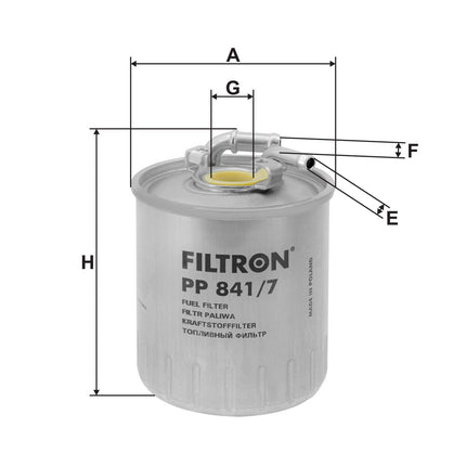 FİLTRON YAKIT FİLTRESİ PP841/7