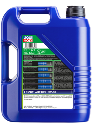 LIQUI MOLY LEICHTLAUF HC7 5W-40 5L