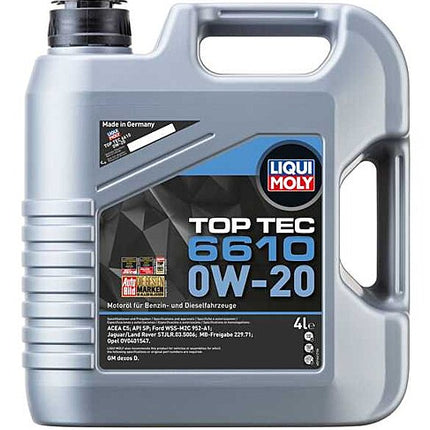 LIQUI MOLY 0W-20 MOTOR YAĞI TOP TEC 6610 4L