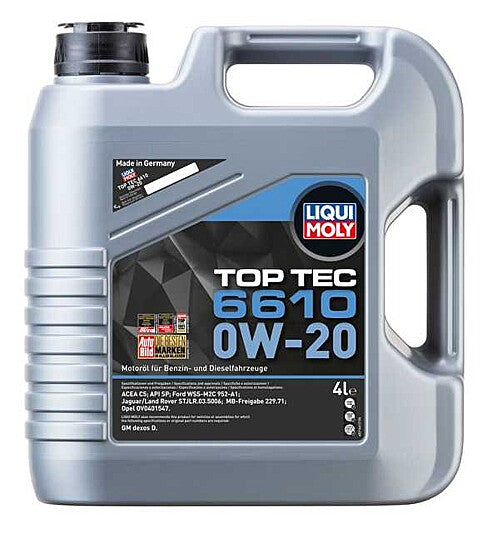 LIQUI MOLY 0W-20 MOTOR YAĞI TOP TEC 6610 4L